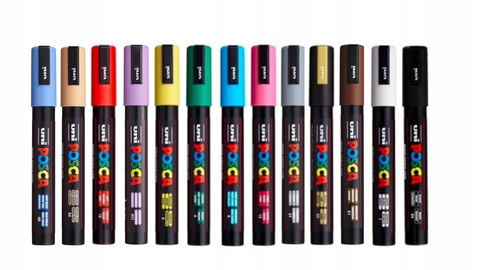 Zestaw markerów POSCA STARTOWY PC-5M, 13 kolorów