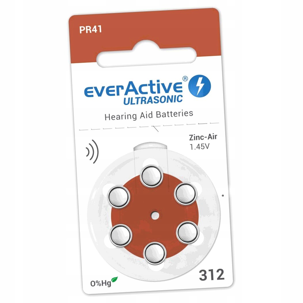 * Baterie do aparatów słuchowych everActive 312
