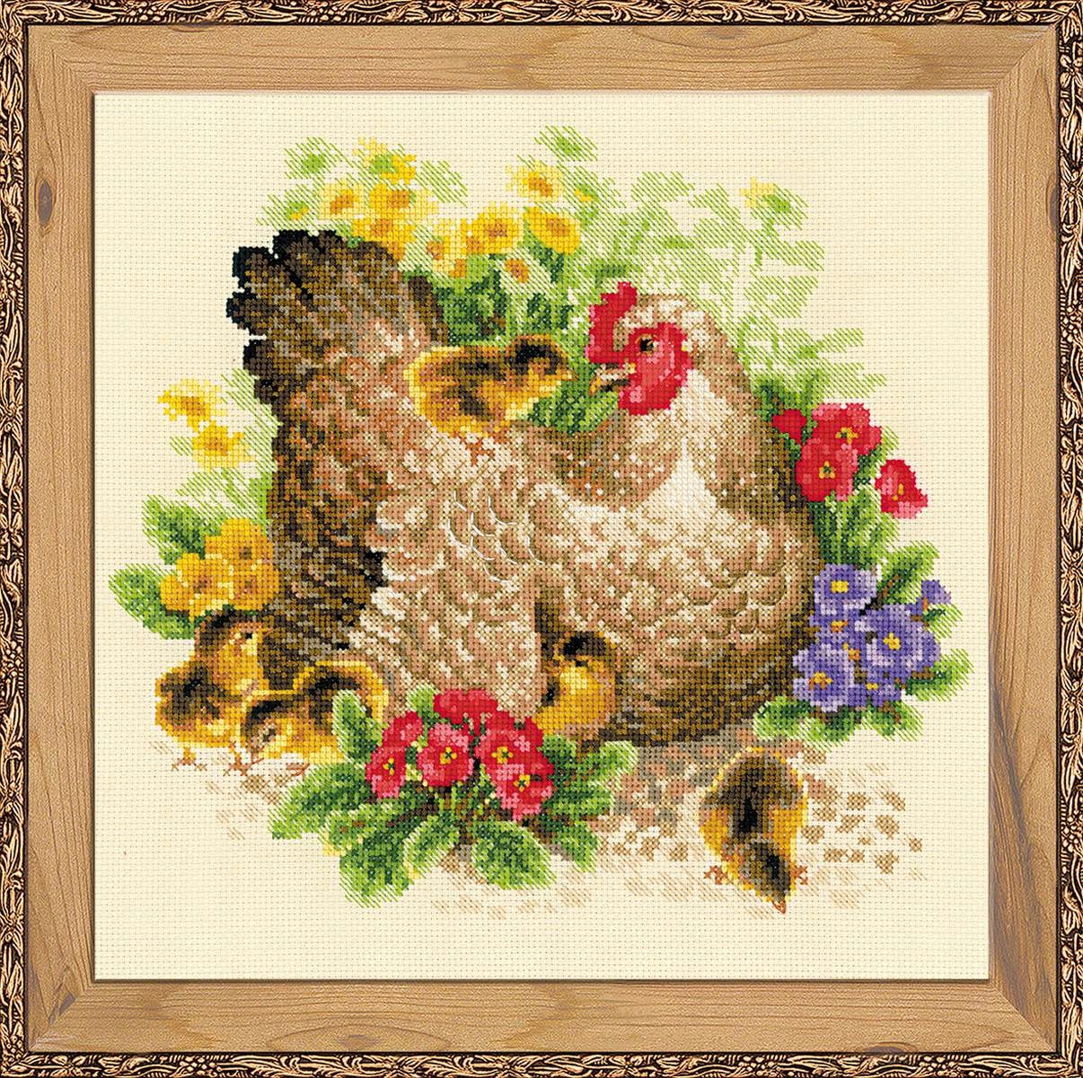 Riolis Kura 1480, sada pro křížkovou výšivku 30 x 30 cm
