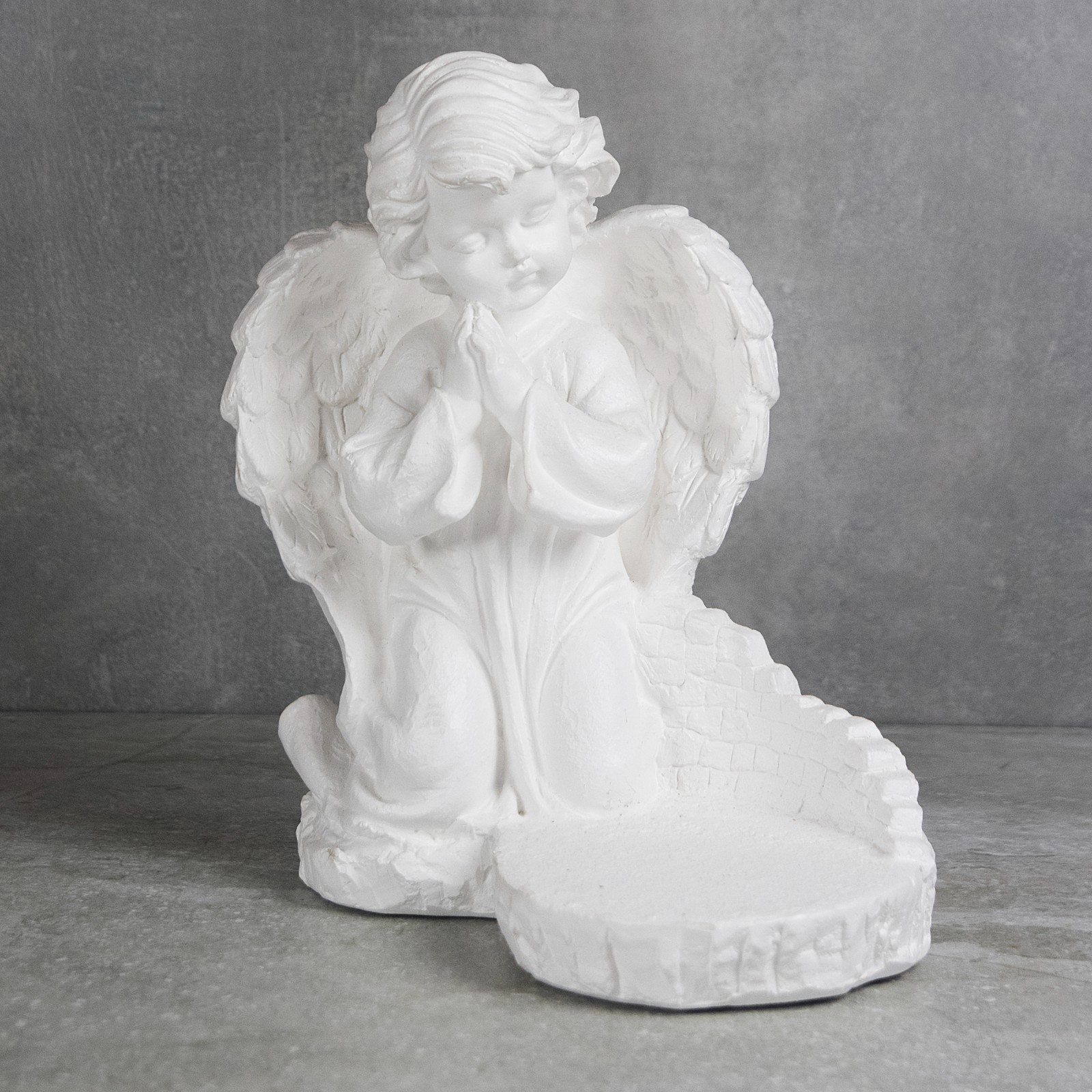 OZDOBA GIPSOWA ANIOŁ DUŻA FIGURKA NAGROBNA NA GRÓB EAN (GTIN) 5905247570581