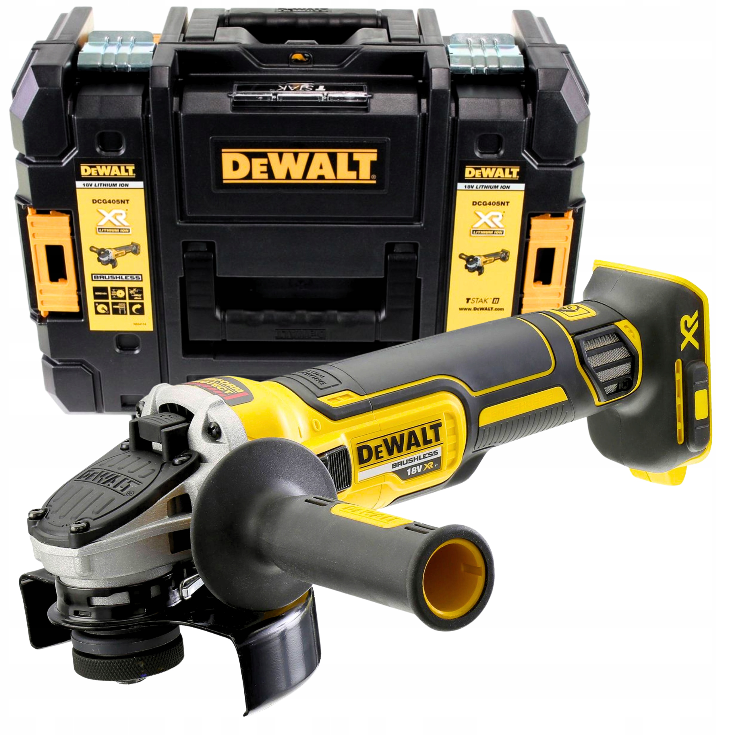 Akumulatorowa Szlifierka Kątowa 125 mm 18V DeWALT DCG405NT Walizka