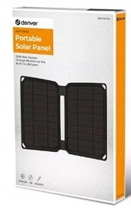 Denver Przenośna ładowarka solarna panel 10W Usb
