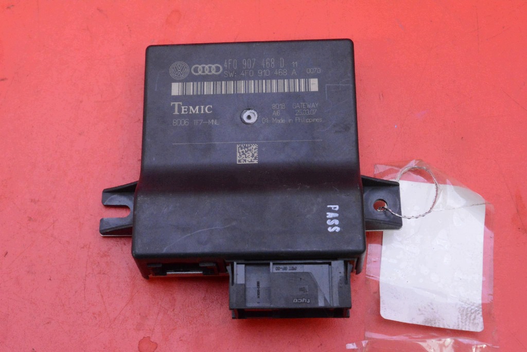 control unit module GATEWAY 4F0907468D AUDI A6 C6 2.0 TDI 140 KM 04-08
