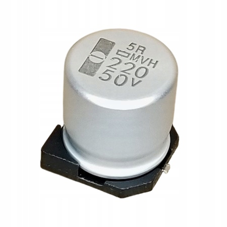 Kondensator elektrolityczny Smd 220uF, 50V, 125°C, LowESR, Nippon