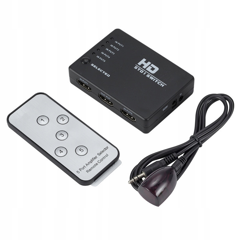 

Przełącznik Rozdzielacz Ultra Hd 4K Switch 5x Hdmi