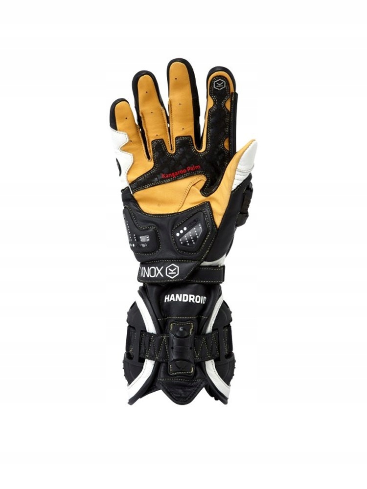 KNOX HANDROID MK III rękawice motocyklowe, biało-czarne, r. XXL Rozmiar XXL