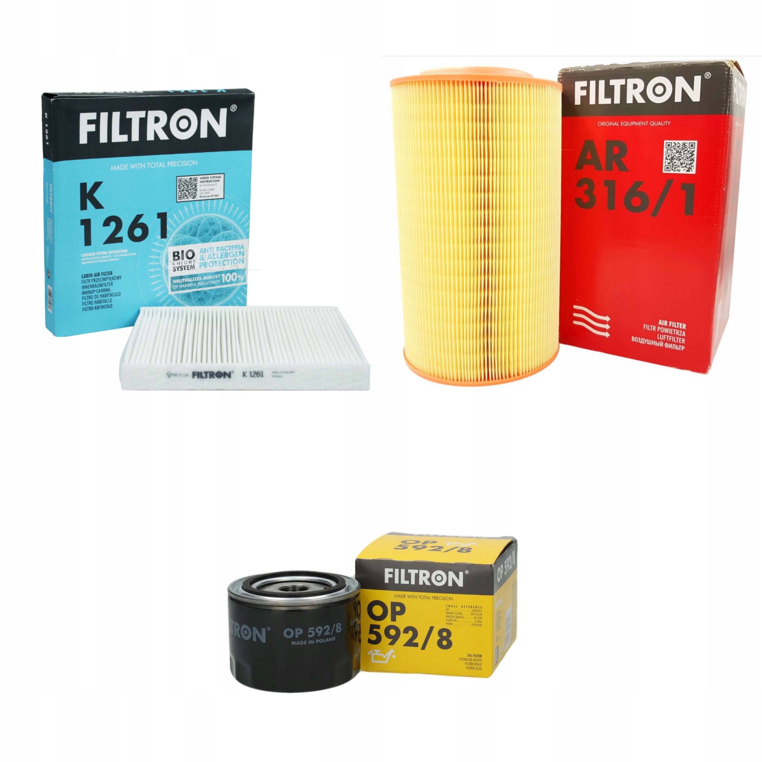 Komplet Filtrů Filtron Filtron Fiat Fucato 2.3 D Multijet