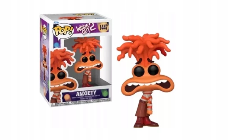 Oryginalna Figurka Funko Pop Inside Out 2 Anxiety Numer 1447
