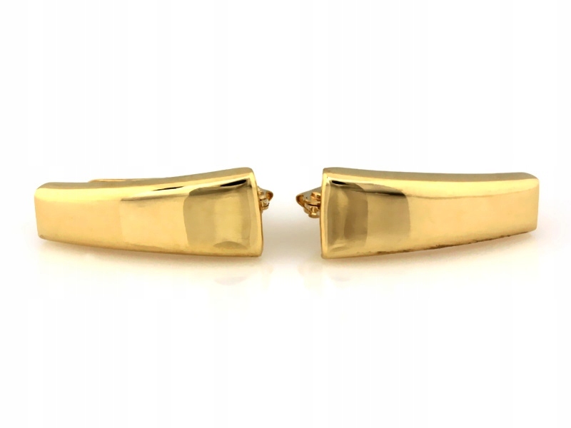 Náušnice zlaté 585 anglické plechy 1.56 g jemné ozdoby pro každý den