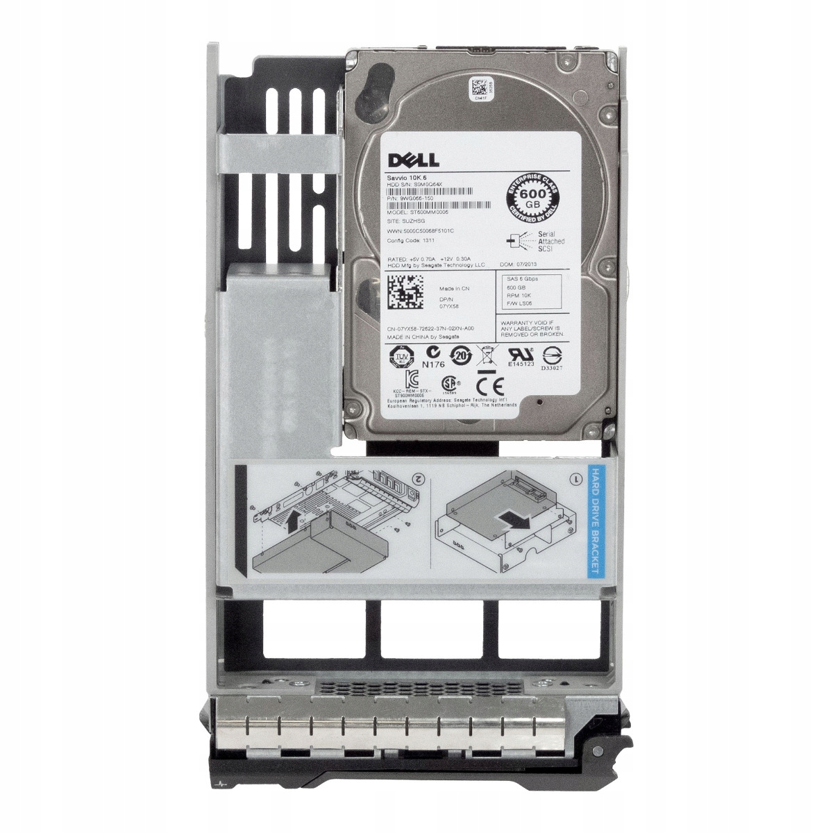 Dell 07YX58 600GB 10K SAS-2 3,5'' ST600MM0006