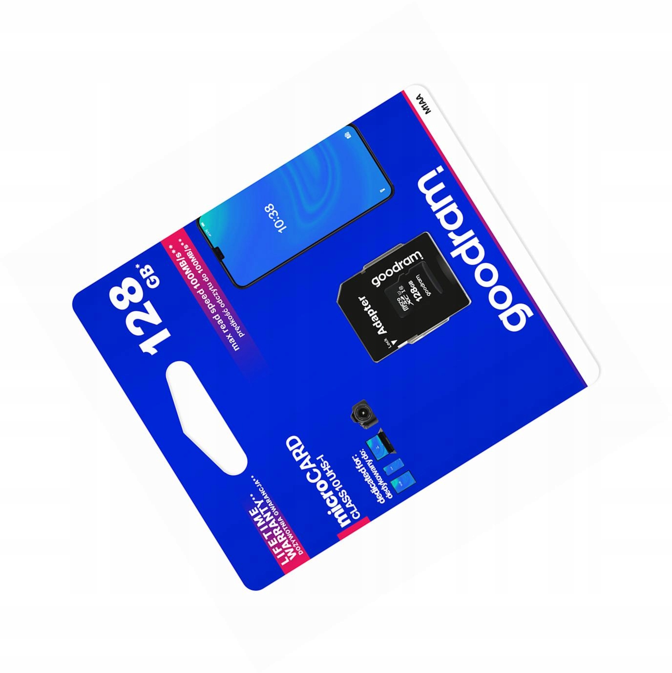 Karta pamięci 128GB microSD do telefonu szybka 10 Class z adapterem Sd
