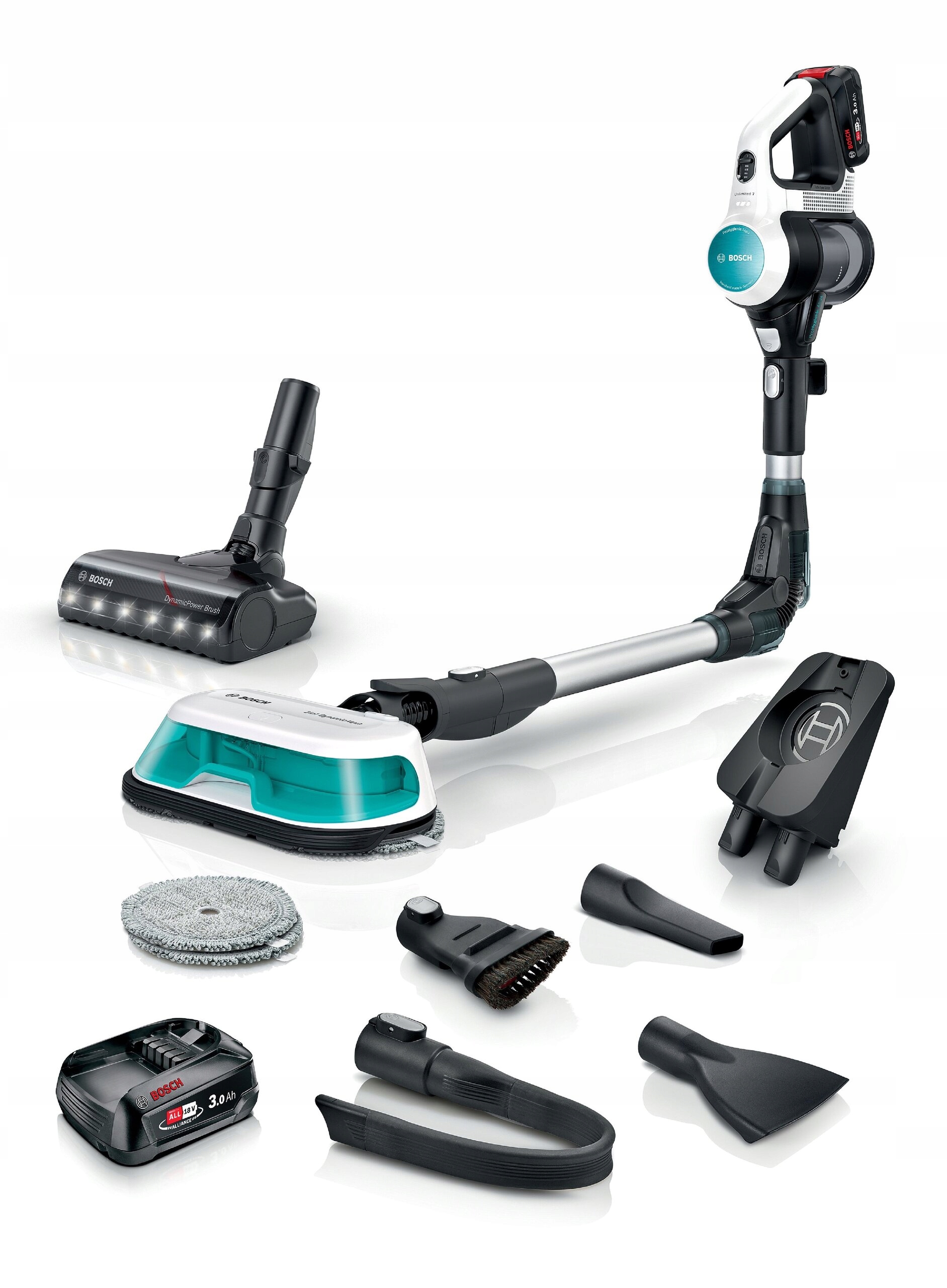 Vertikálny vysávač Bosch Unlimited 7 Prohygienic Aqua BCS712HYG5