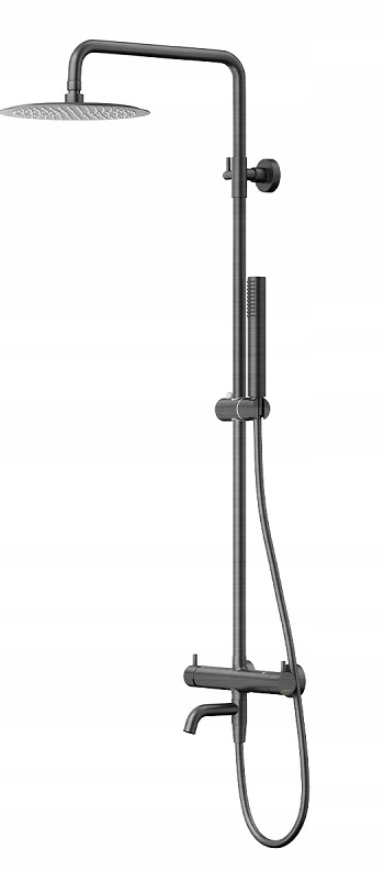 Sprchový stĺp Corsan Lugo CMN01MGMW Gun Metal výtok