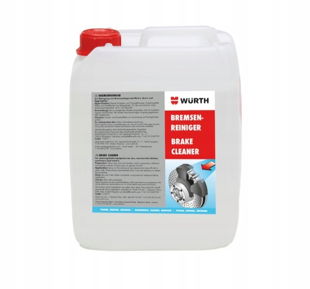 Средство для снятия тормозов WURTH 5L