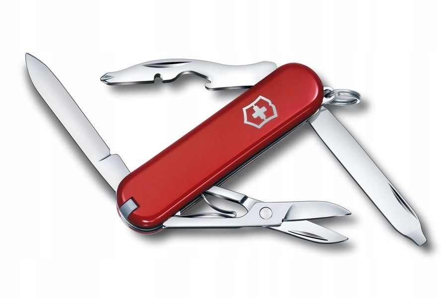 Švýcarský kapesní nůž Victorinox Rambler Červený 10 funkcí Malý pilník