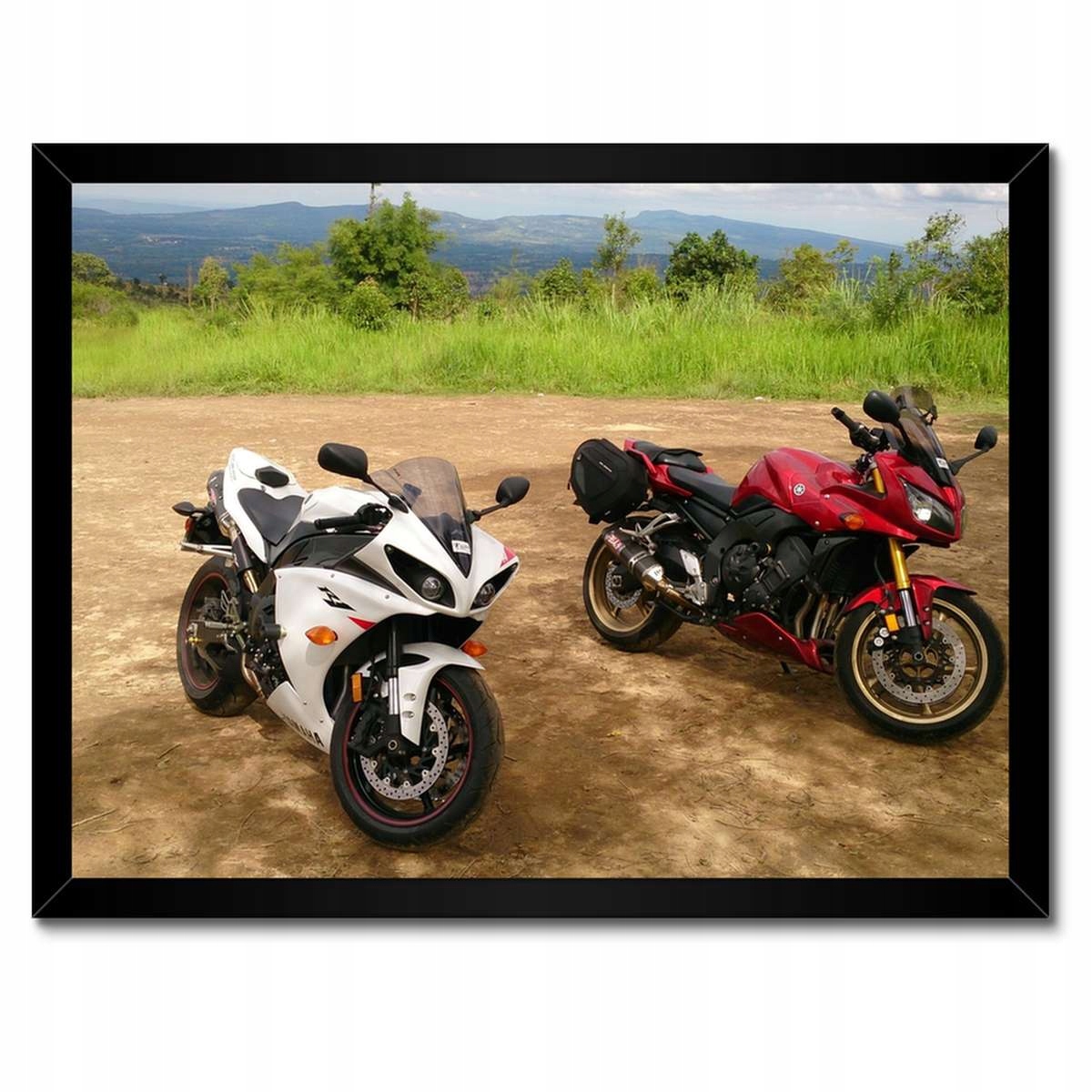 Plakáty v rámu 40x30 Yamaha R1 v terénu