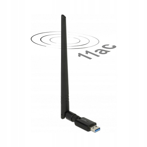 Delock Usb 3.0 Dualband Wlan 867+300 Mbps z anteną zewnętrzną