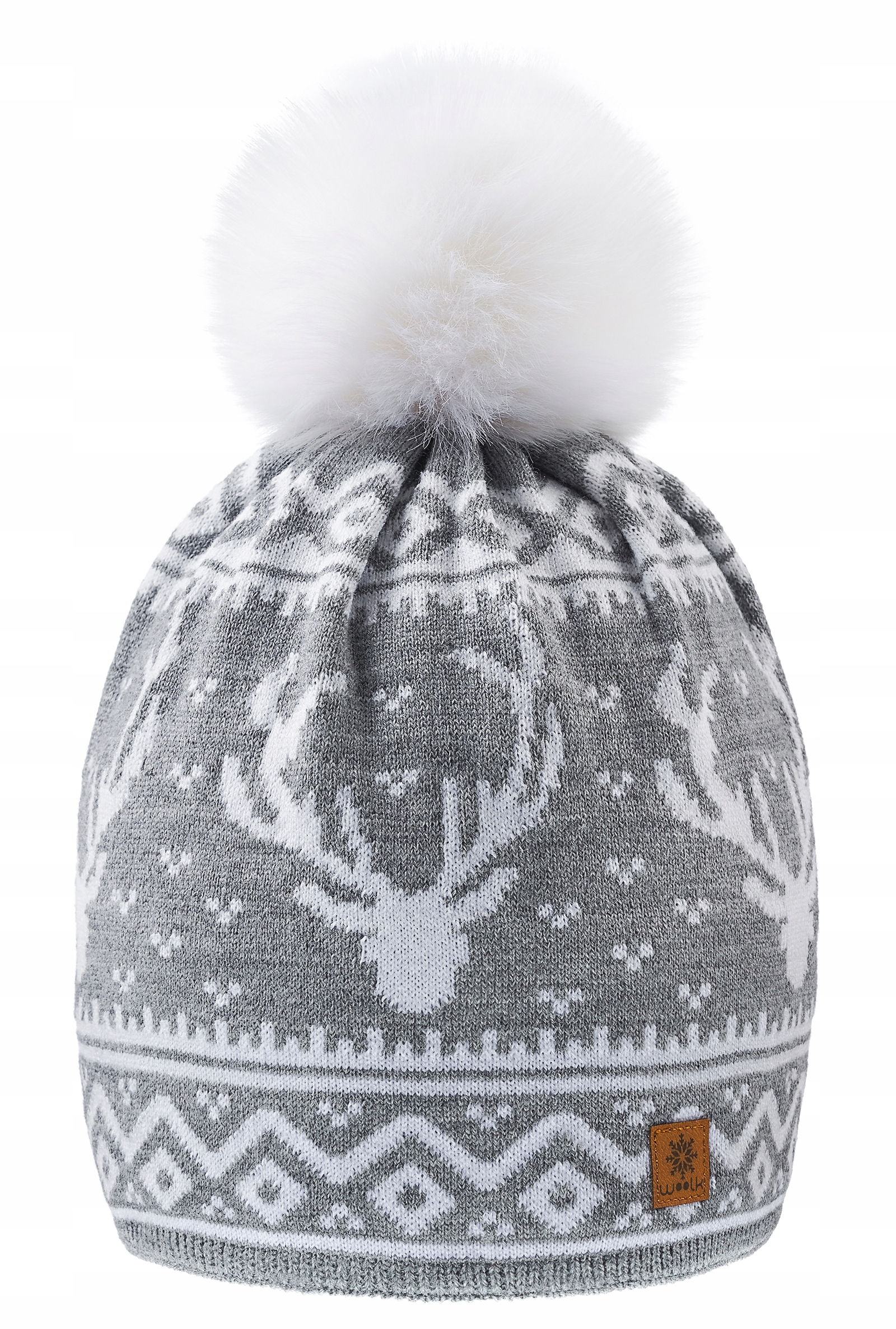

Zimowa Czapka Ciepła pompon i polar Woolk Santa
