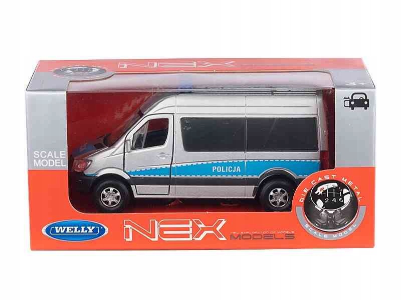 Model 1:34, Mercedes-Benz Sprinter POLICJA, srebrny (A884MBSPOS) Kod producenta A83931