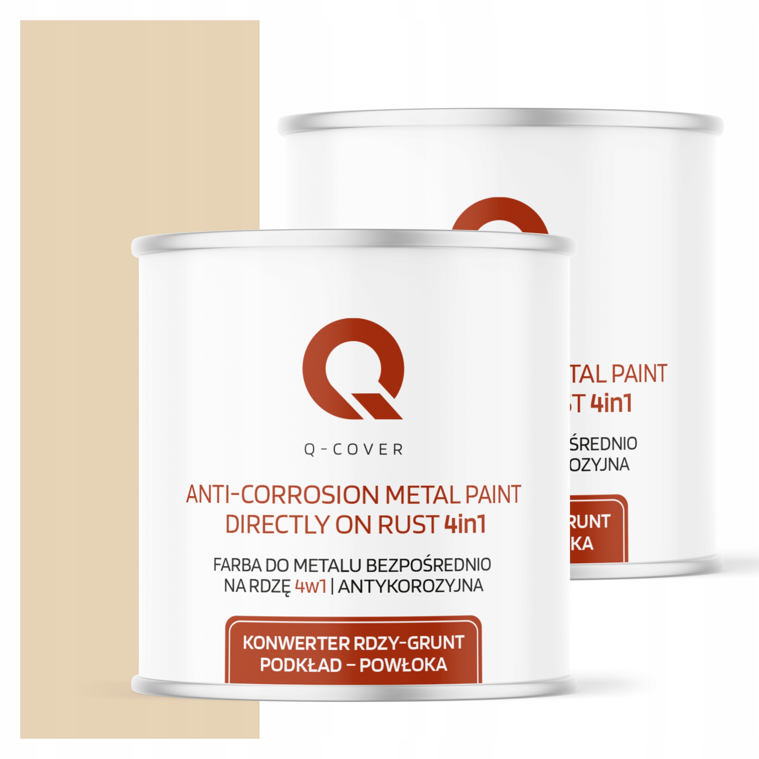 Barva Přímo na rez Metal Aluminium Ocel 2,5L 4v1 Satén Krémově béžová