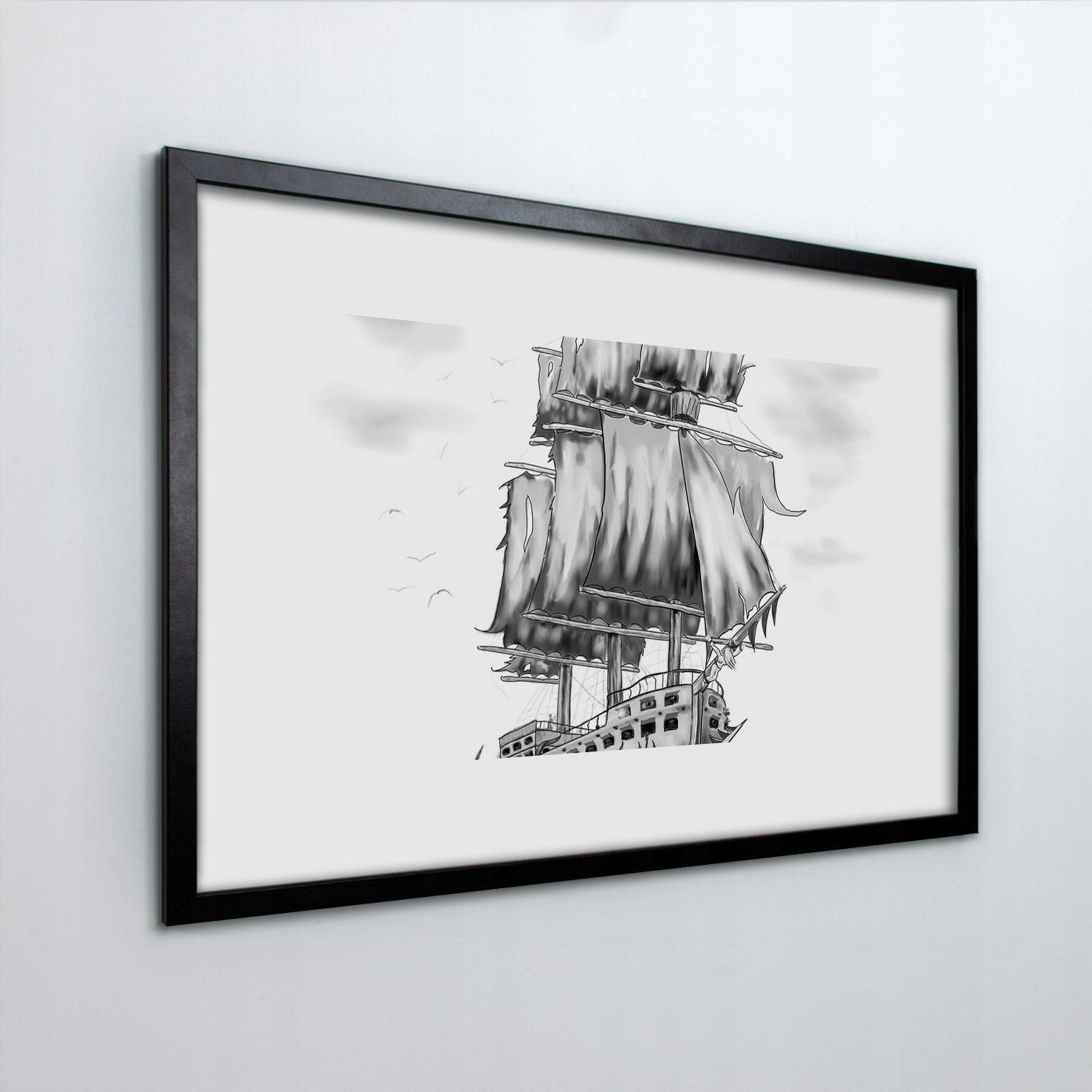 Fotoobraz na zeď Loď pirát kresba 60x40 cm