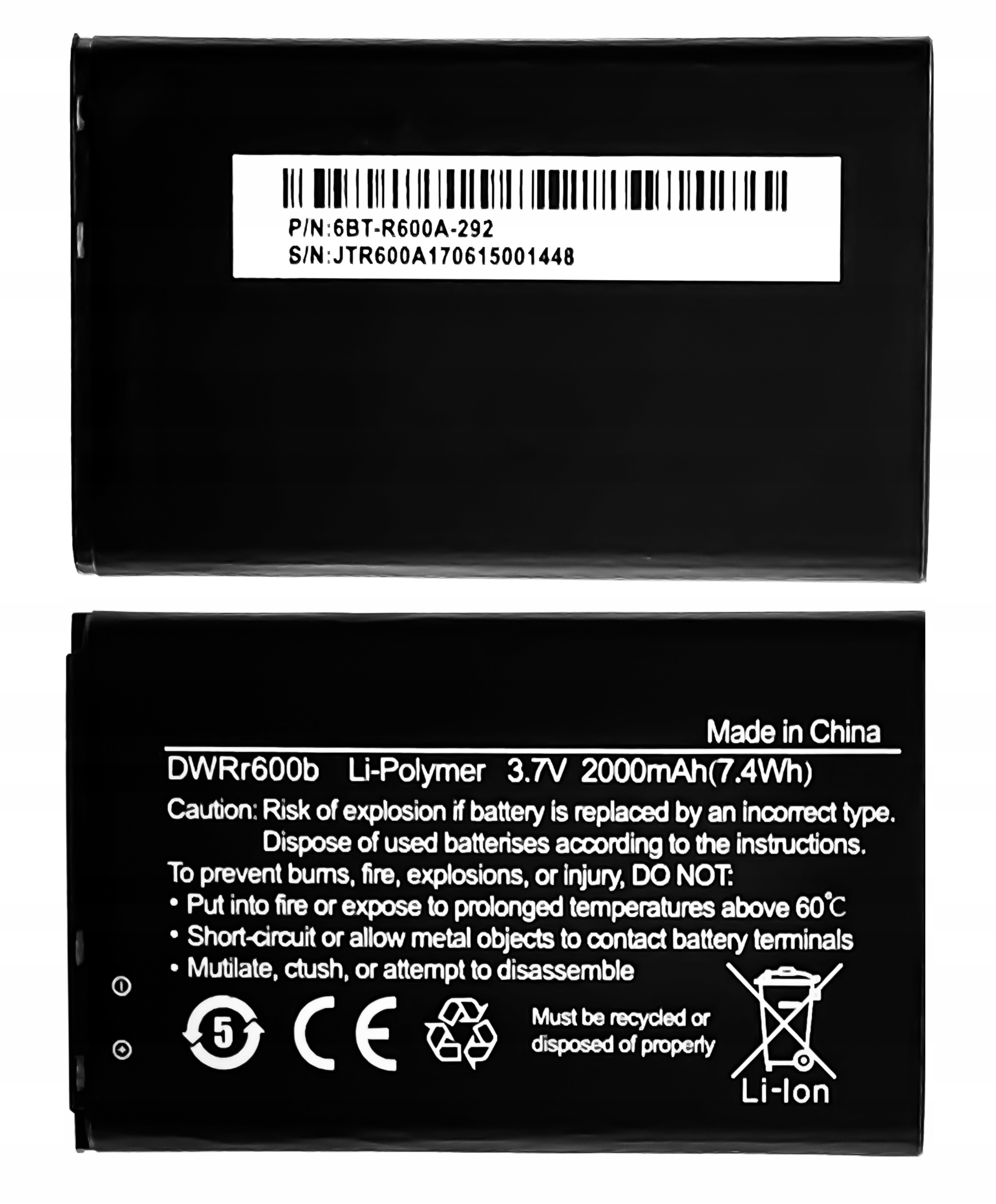 Bateria D-Link DWRr600b 2000 mAh