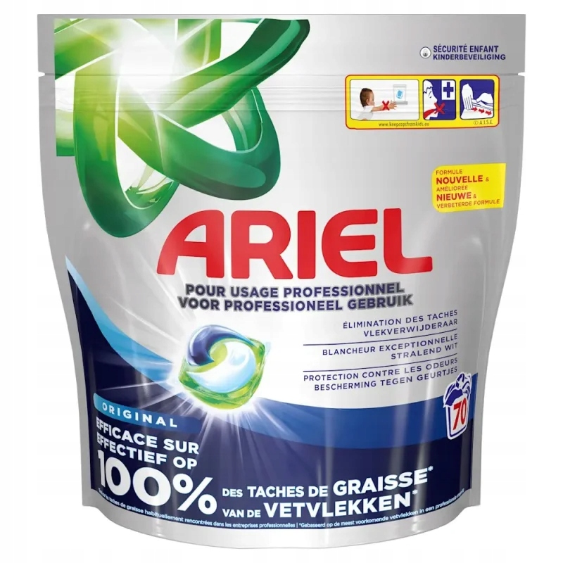 Levně Kapsle na praní Ariel Professional All in One Pods Universal 70 kusů