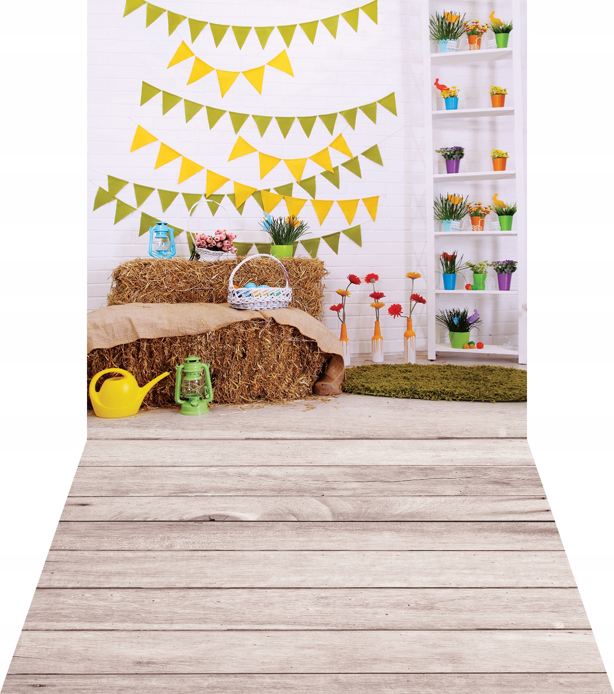 Grube tło WIOSENNE tła wielkanocne 160x300 WLKN063