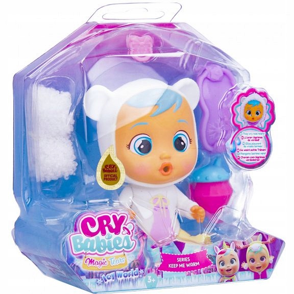 Cry Babies LALKA MAGIC TEARS KEEP ME WARM KRISTAL 13 cm Marka Cry Babies