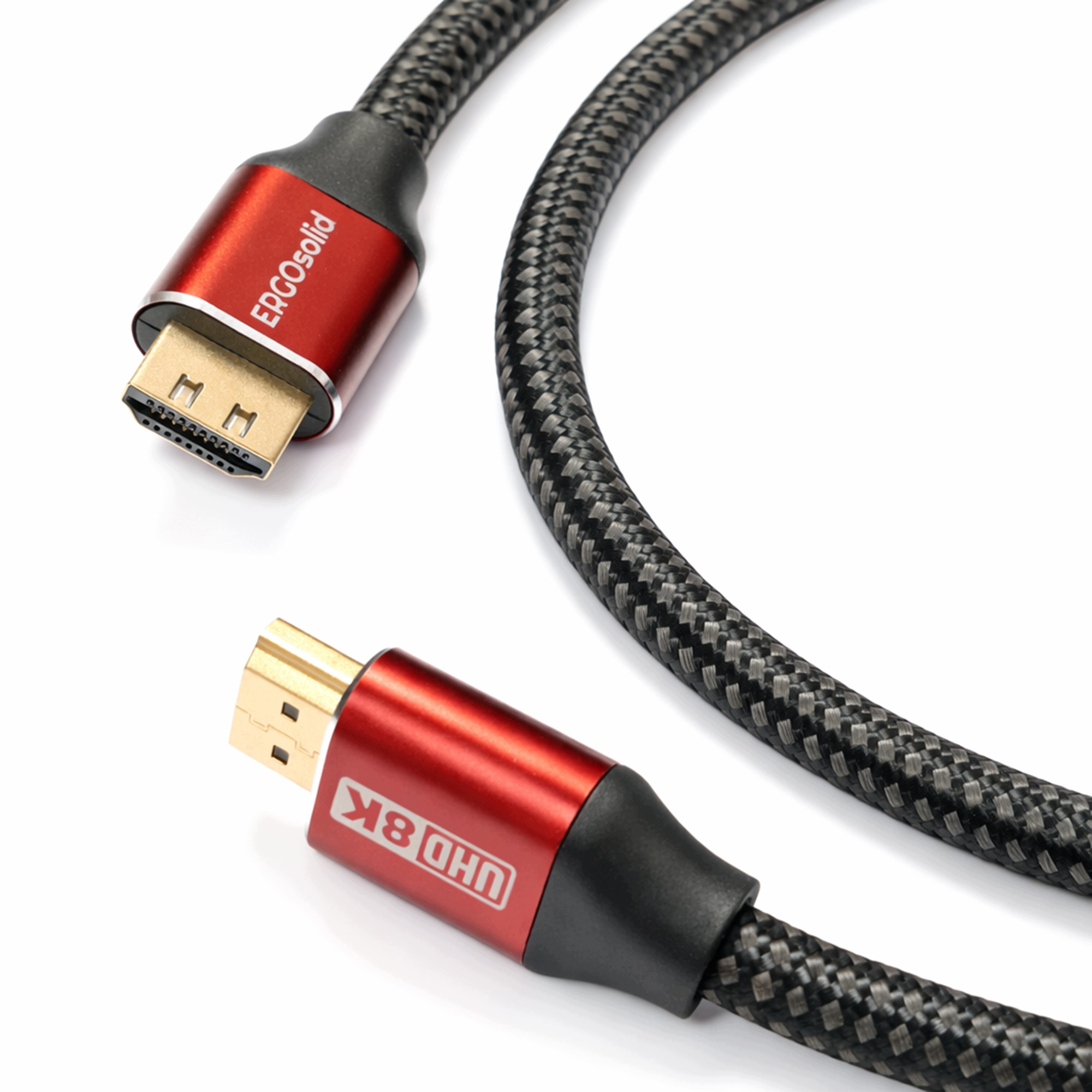 Kabel Hdmi 2.1 8K 4K 120Hz 48Gbps eARC Hdr 3D Atmos Tv PS5 Pc z oplotem 1m