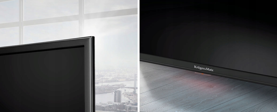 TELEWIZOR 24' HD LED KRUGER&MATZ 230/12V DVB-T2 BUS KAMPER JACHT + ZASILACZ Przekątna ekranu 24 cm