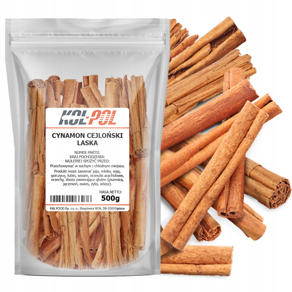 Levně Skořice Cejlonská Celá 500g Originální Skořicová tyčinka, kvalita Kol-Pol