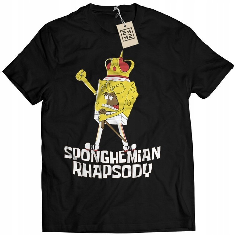 

Koszulka z Nadrukiem Freddie Mercury SpongeBob S