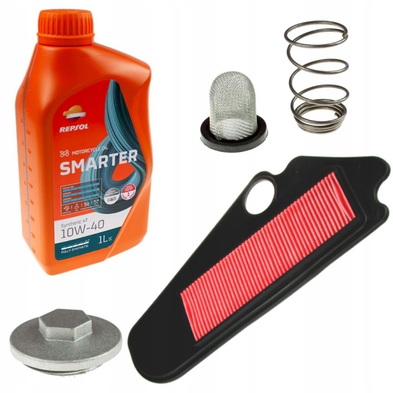 Zestaw serwisowy Kymco Agility 50 4T 12C. 05-22 Repsol Hq starter na sezon