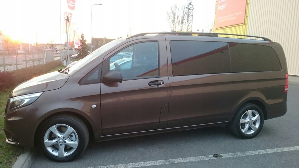 MERCEDES VITO L3 W 447 BAGAŻNIK RELINGI BAGAŻNIKI Kolor czarny