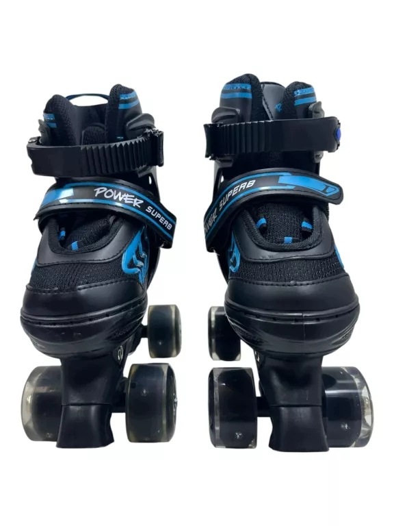 Wrotki Regulowane Dziecięce Roller Skates Led Rozmiar S Niebieskie 31-34