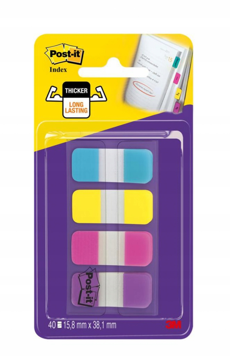 

Zakładki indeksujące Post-it Strong 16x38mm 4x10