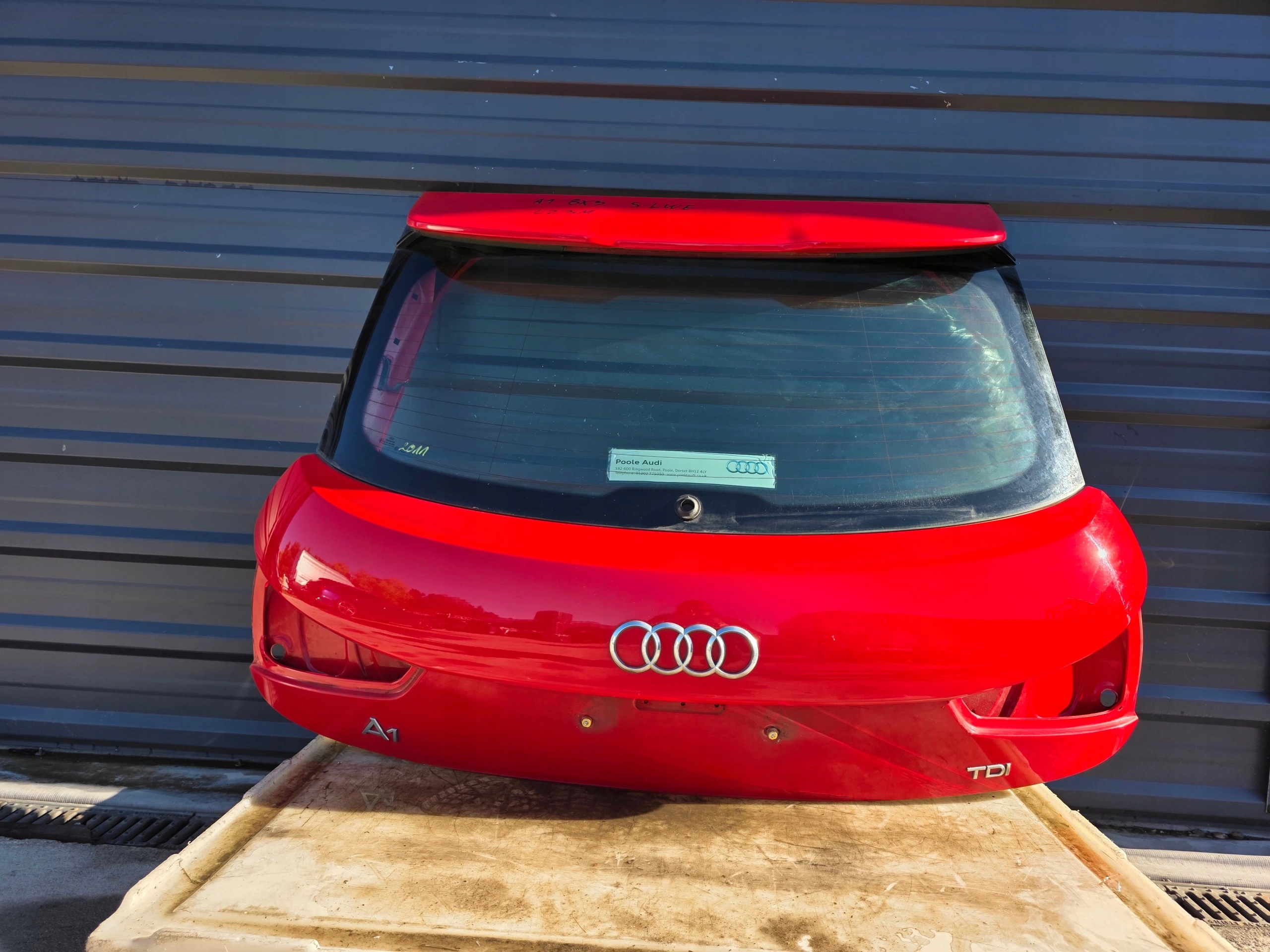Heckklappe heck AUDI A1 8X LZ3M S LINE 3-Tür Original !!!