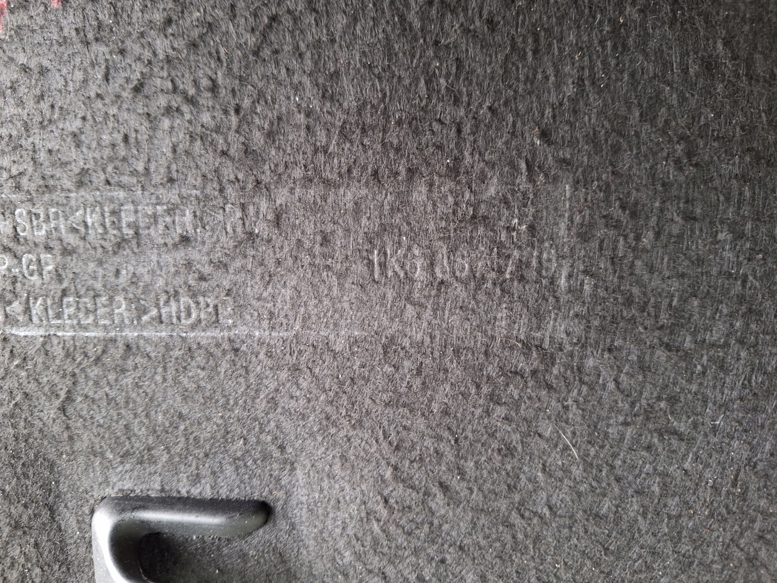 VOLKSWAGEN GOLF V GOLF VI 04-13 rear plato 1K6