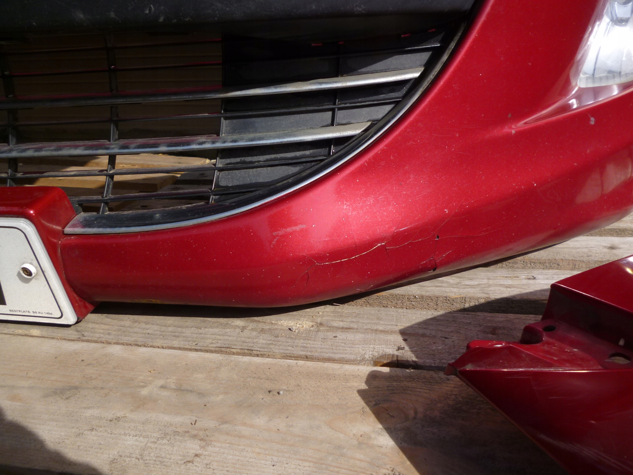 PEUGEOT 308 and GT SPORT front complete bumper bonnet KPL red