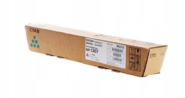 Toner Ricoh Mp C407 842208 842212 8 tisíc Cyan Originál MPC407