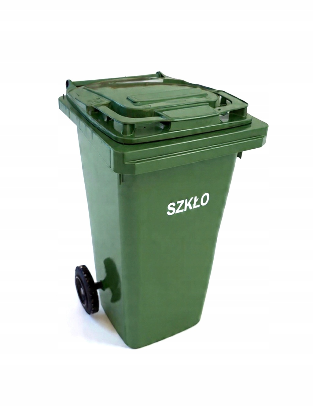 Pojemnik, kubeł, kontener plastik Ese 120l zielony na szkło eko segregacja