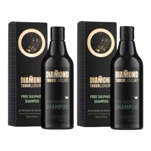 Diamond Touch szampon po keratynie 2x500 ml Wydłuża Efekt Zabiegu Bez Sls!