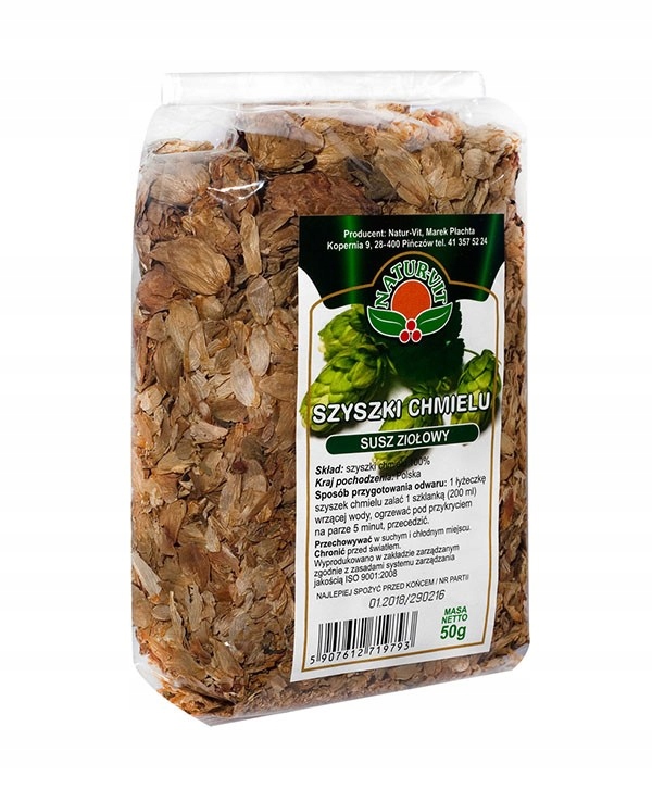 

Szyszki chmielu susz ziołowy Natura Wita 50g