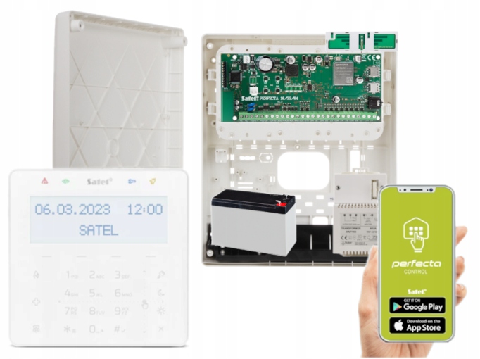 Alarm Gsm Satel Perfecta 64 Lte App Polski Zestaw