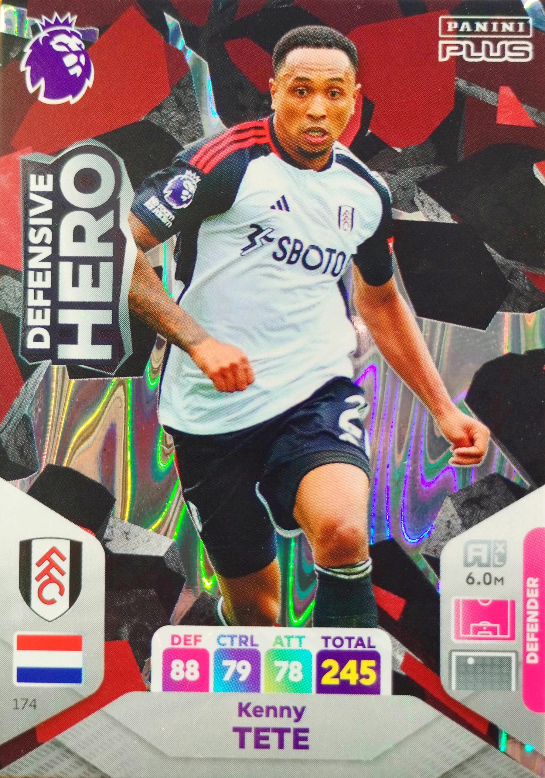 Premier League 2024 Plus Defensive Hero 174 Kenny Tete Fulham