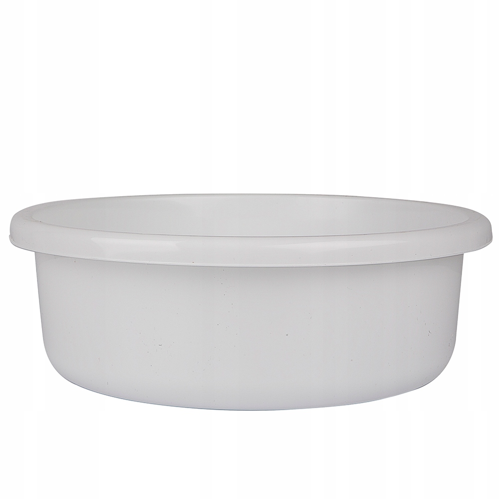 Miska plastikowa łazienkowa okrągła 13,5L biała