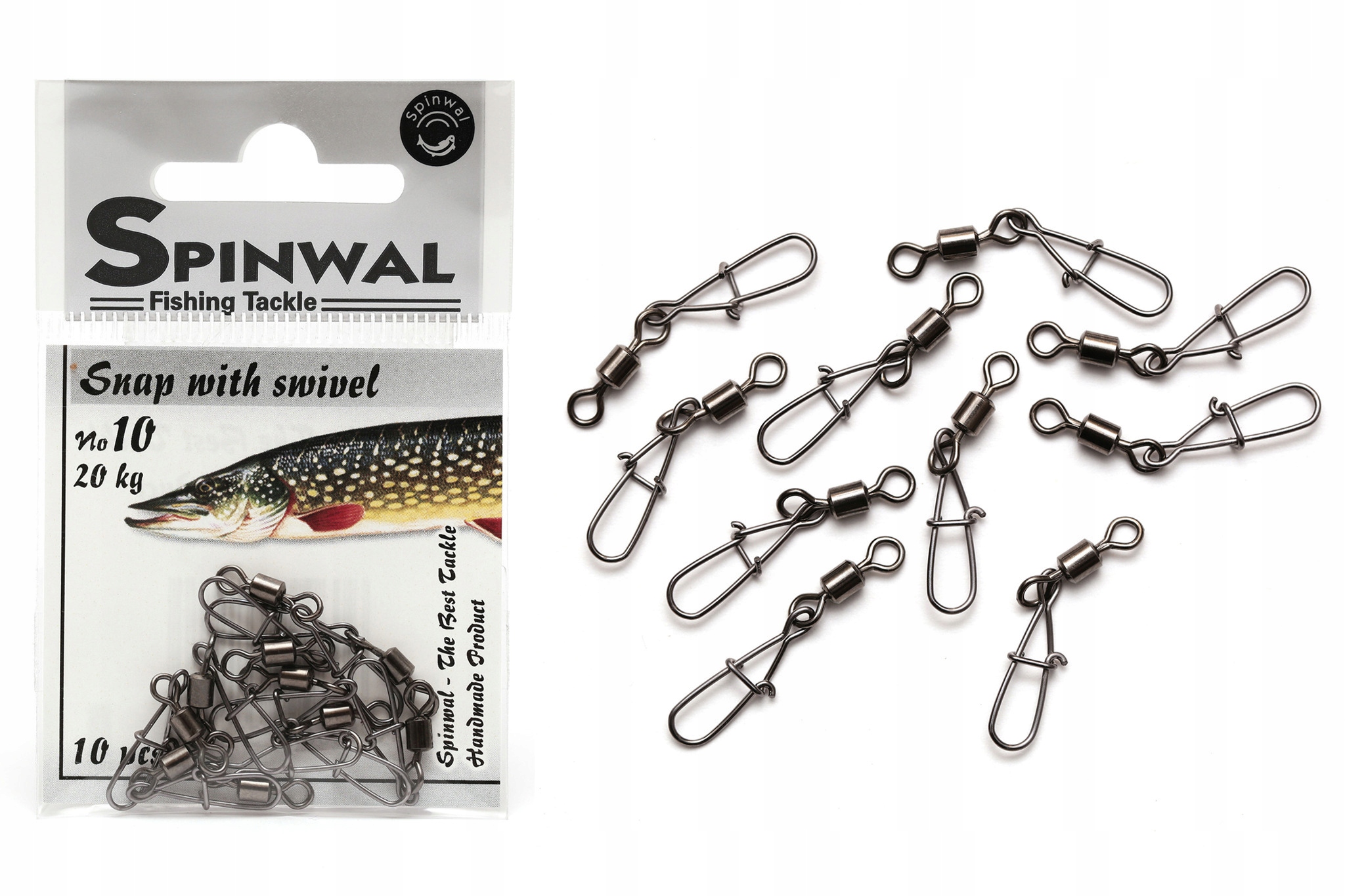 

Wytrzymałe Agrafki Z Krętlikiem Spinwal SWS10/20kg