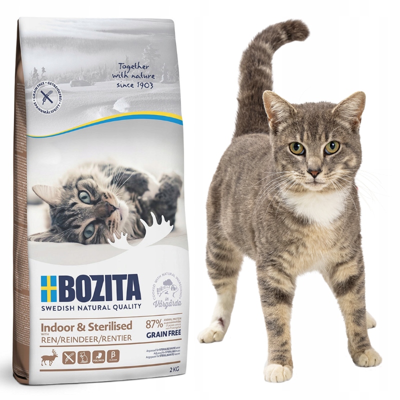 Levně Suché krmivo pro kočky s jelením masem Dziczyzna Bozita Sob 2 kg