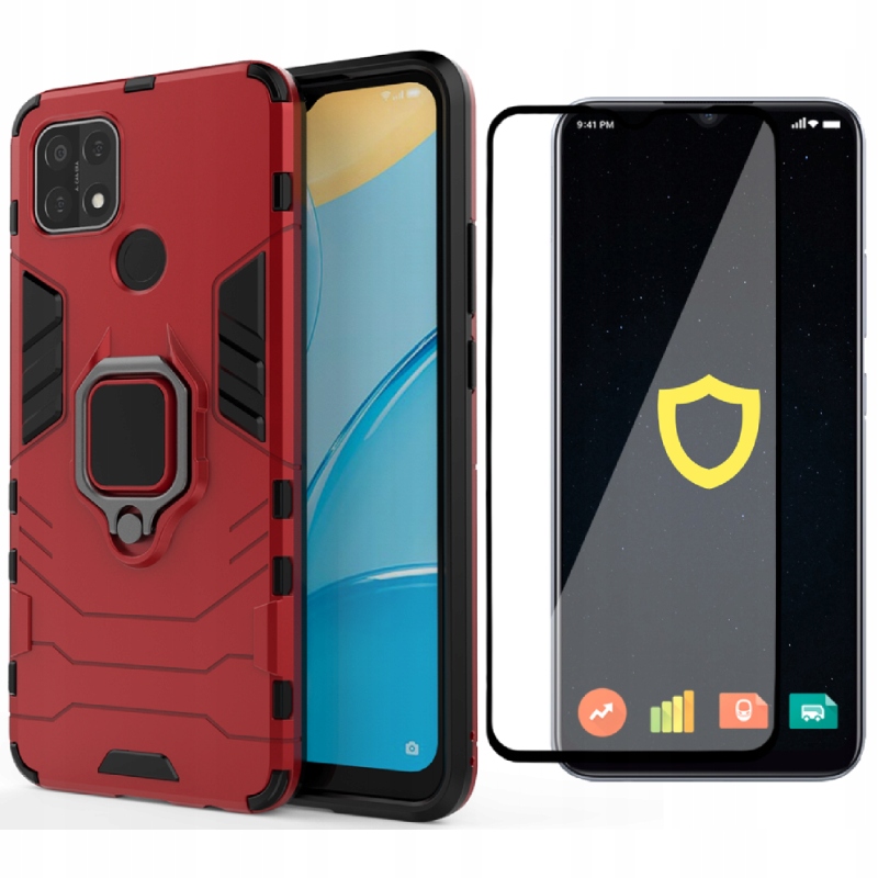

Etui Case X-ring Pancerne Do Realme 7i Szkło